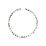 1 Inch Single Prong Round Hoop Earring