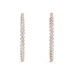 1 Inch Single Prong Round Hoop Earring