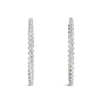 1 Inch Single Prong Round Hoop Earring