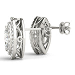 DOUBLE HALO MQ EARRINGS