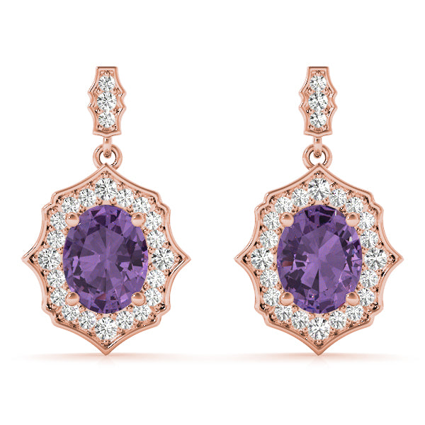 SCALLOPED OV HALO EARRINGS