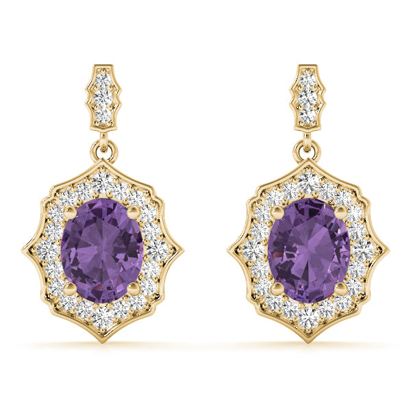 SCALLOPED OV HALO EARRINGS