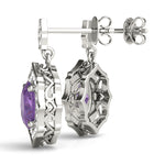 SCALLOPED OV HALO EARRINGS