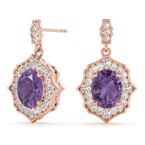 SCALLOPED OV HALO EARRINGS