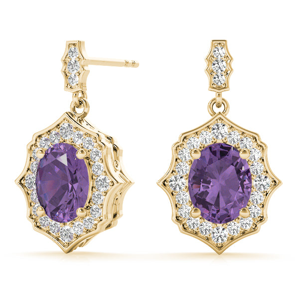 SCALLOPED OV HALO EARRINGS