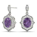 SCALLOPED OV HALO EARRINGS