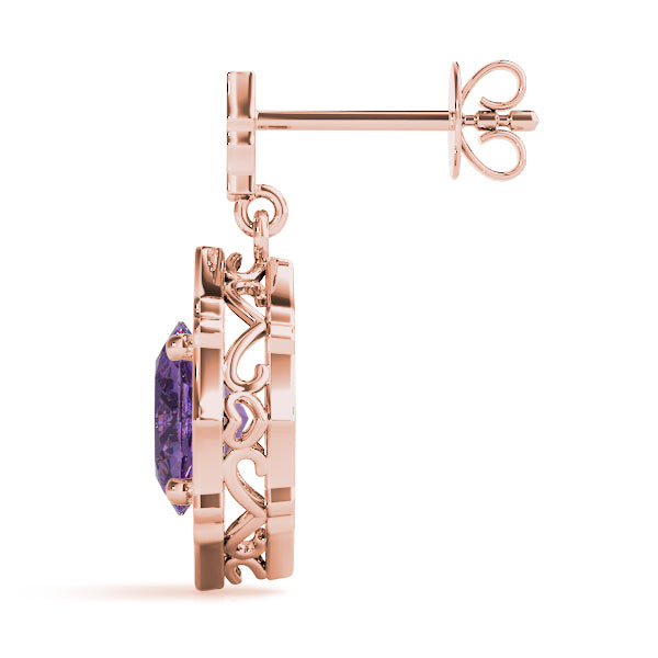 SCALLOPED OV HALO EARRINGS