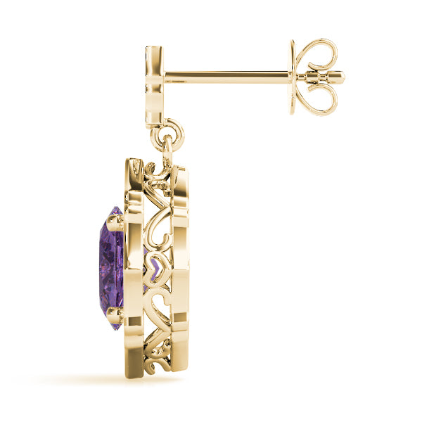 SCALLOPED OV HALO EARRINGS