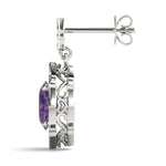 SCALLOPED OV HALO EARRINGS