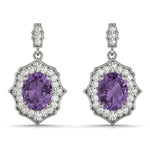 SCALLOPED OV HALO EARRINGS