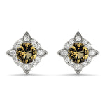 1/2 CT TW Round Diamond Semi-Mount Fashion Earrings in 14kt White Gold