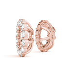 Elegant Earring Jacket for 1.0 CT Center Stone - STYLE 