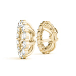 Elegant Earring Jacket for 1.0 CT Center Stone - STYLE 