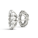 Elegant Earring Jacket for 1.0 CT Center Stone - STYLE 