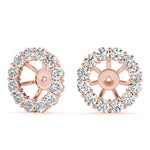 Elegant Earring Jacket for 1.0 CT Center Stone - STYLE 