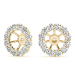 Elegant Earring Jacket for 1.0 CT Center Stone - STYLE 