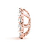 Elegant Earring Jacket for 1.0 CT Center Stone - STYLE 