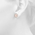 Elegant Earring Jacket for 1.0 CT Center Stone - STYLE 