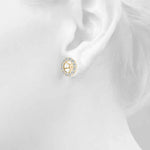 Elegant Earring Jacket for 1.0 CT Center Stone - STYLE 