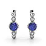 Exquisite 14kt White Gold Fashion Earrings with 0.64 cttw SI2, H-I Diamonds