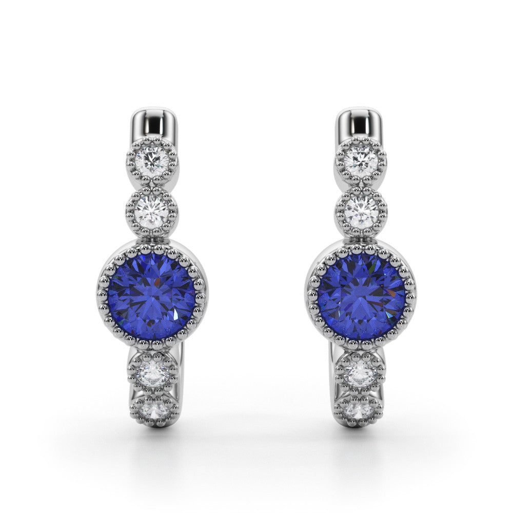 Exquisite 14kt White Gold Fashion Earrings with 0.64 cttw SI2, H-I Diamonds