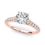 14kt White Gold 1/3 ct TW SI1-G/H Diamond Engagement Ring Semi-Mount