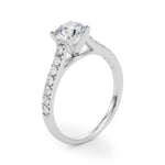 14kt White Gold 1/3 ct TW SI1-G/H Diamond Engagement Ring Semi-Mount