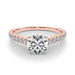 14kt White Gold 1/3 ct TW SI1-G/H Diamond Engagement Ring Semi-Mount