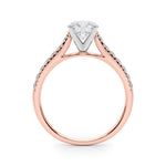 14kt White Gold 1/3 ct TW SI1-G/H Diamond Engagement Ring Semi-Mount