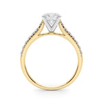14kt White Gold 1/3 ct TW SI1-G/H Diamond Engagement Ring Semi-Mount