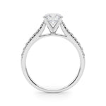 14kt White Gold 1/3 ct TW SI1-G/H Diamond Engagement Ring Semi-Mount