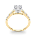 14kt White Gold 1/3 ct TW SI1-G/H Diamond Engagement Ring Semi-Mount