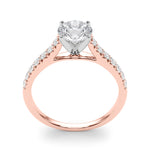 14kt White Gold 1/3 ct TW SI1-G/H Diamond Engagement Ring Semi-Mount