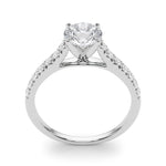 14kt White Gold 1/3 ct TW SI1-G/H Diamond Engagement Ring Semi-Mount