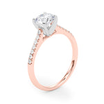 14kt White Gold Engagement Ring Setting - 1/10 ct TW SI1-SI2, G-H Diamonds