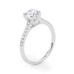 14kt White Gold Engagement Ring Setting - 1/10 ct TW SI1-SI2, G-H Diamonds
