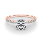 14kt White Gold Engagement Ring Setting - 1/10 ct TW SI1-SI2, G-H Diamonds