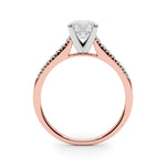 14kt White Gold Engagement Ring Setting - 1/10 ct TW SI1-SI2, G-H Diamonds