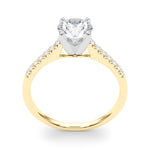 14kt White Gold Engagement Ring Setting - 1/10 ct TW SI1-SI2, G-H Diamonds