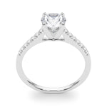 14kt White Gold Engagement Ring Setting - 1/10 ct TW SI1-SI2, G-H Diamonds