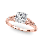 14kt White Gold Semi-Mount Engagement Ring with 1/20 ct tw Diamonds - STYLE 