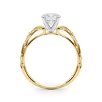 14kt White Gold Semi-Mount Engagement Ring with 1/20 ct tw Diamonds - STYLE 