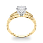 14kt White Gold Semi-Mount Engagement Ring with 1/20 ct tw Diamonds - STYLE 