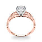 14kt White Gold Semi-Mount Engagement Ring with 1/20 ct tw Diamonds - STYLE 