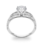 14kt White Gold Semi-Mount Engagement Ring with 1/20 ct tw Diamonds - STYLE 