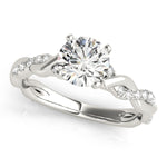 BRAIDED SHANK ENGAGEMENT RING
