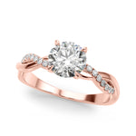Elegant 1/2 CT Solitaire Engagement Ring in 14kt White Gold