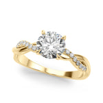 Elegant 1/2 CT Solitaire Engagement Ring in 14kt White Gold