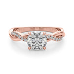 Elegant 1/2 CT Solitaire Engagement Ring in 14kt White Gold