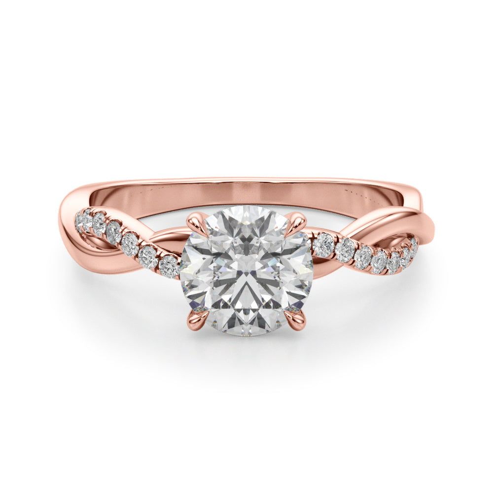 Elegant 1/2 CT Solitaire Engagement Ring in 14kt White Gold